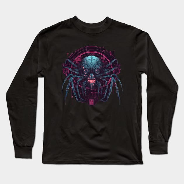 cyber spider Long Sleeve T-Shirt by Dragadin